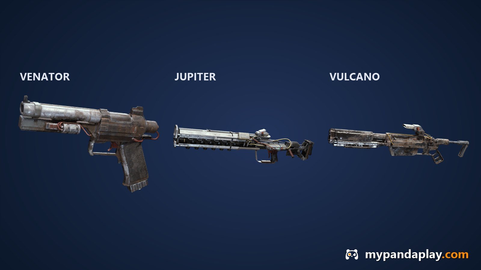 ARC Raiders Venator, Jupiter and Vulcano weapons
