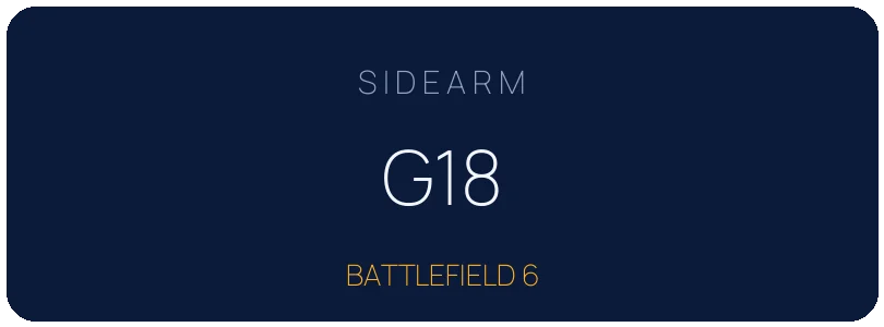 BF6 G18 Leveling
