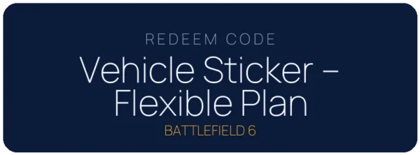 BF6 Vehicle Sticker - Flexible Plan