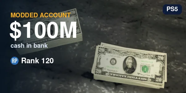 GTA V Modded Account - 100M Cash / RP 120 - PC
