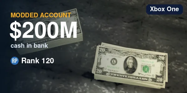 GTA V Modded Account - 200M Cash / RP 120 - PC
