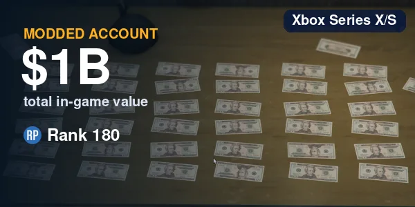 GTA V Modded Account - 1 Billion Total / RP 180 - PC