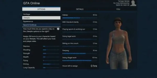GTA V Skills Maxed
