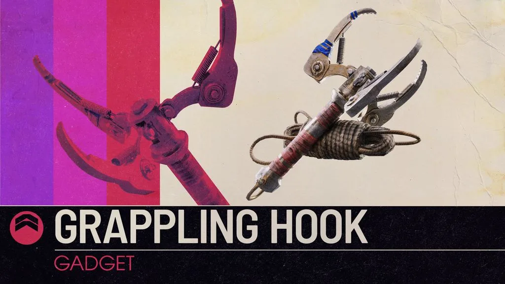 A Raider using the new Grappling Hook to climb in ARC Raiders Frozen Trail