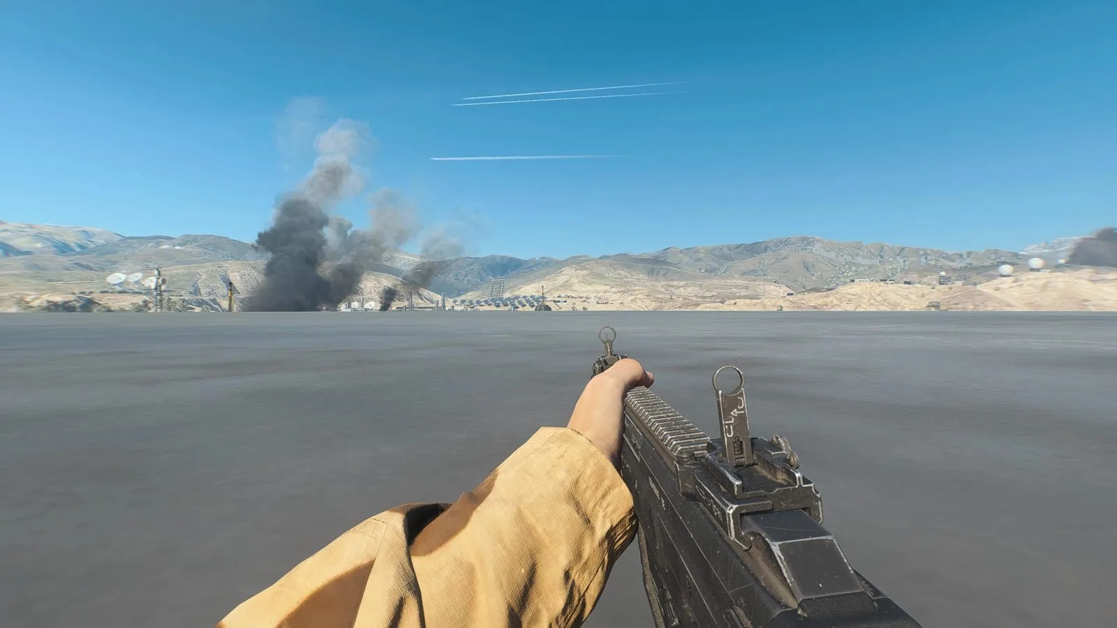The M433 assault rifle held in first person in Battlefield 6