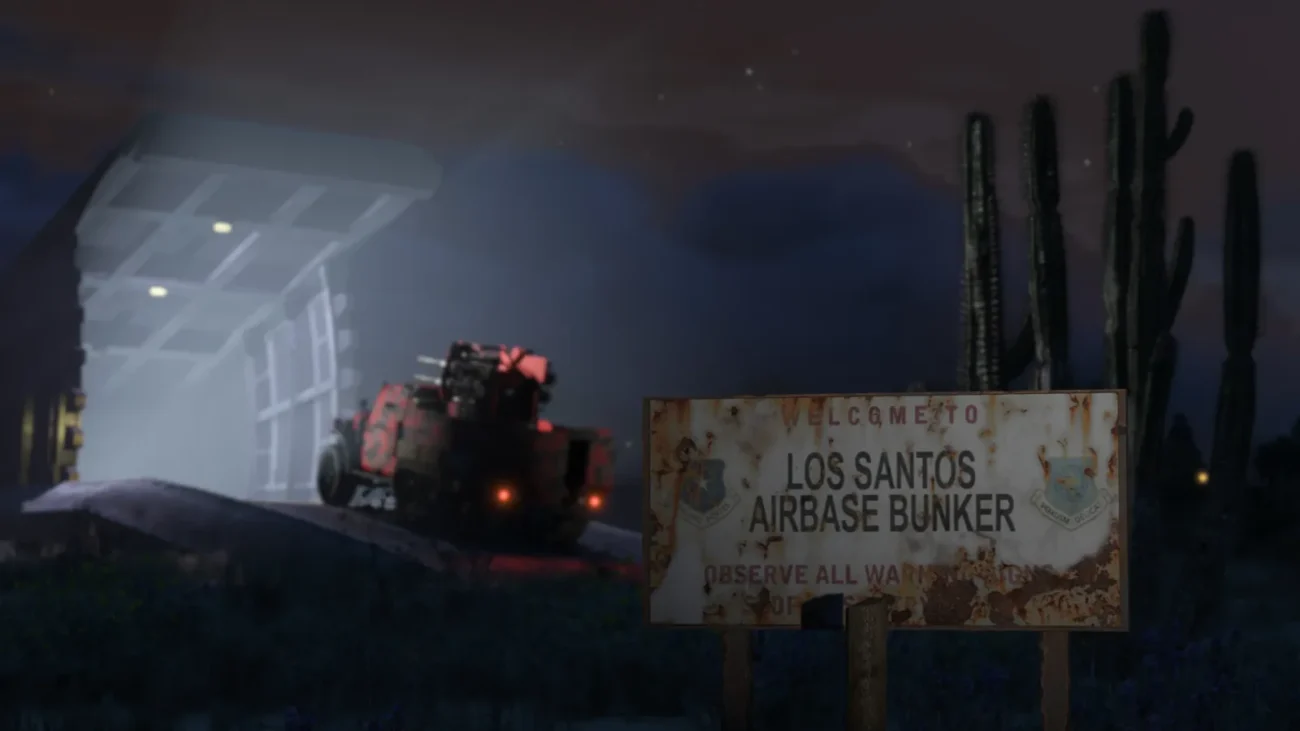 Official Gunrunning screenshot of a GTA Online bunker