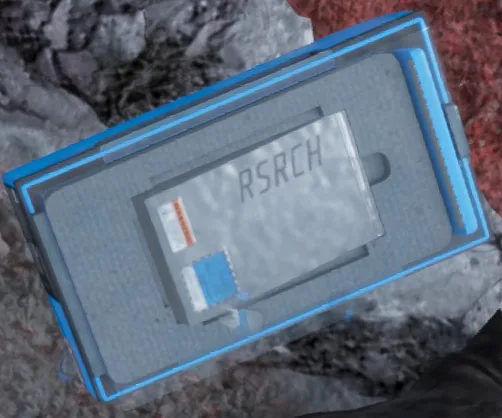 A Super Earth sample case, the Common Sample found at human structures