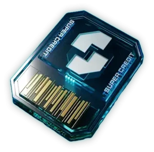 The 100 Super Credits reward tile as it appears on a Premium Warbond page