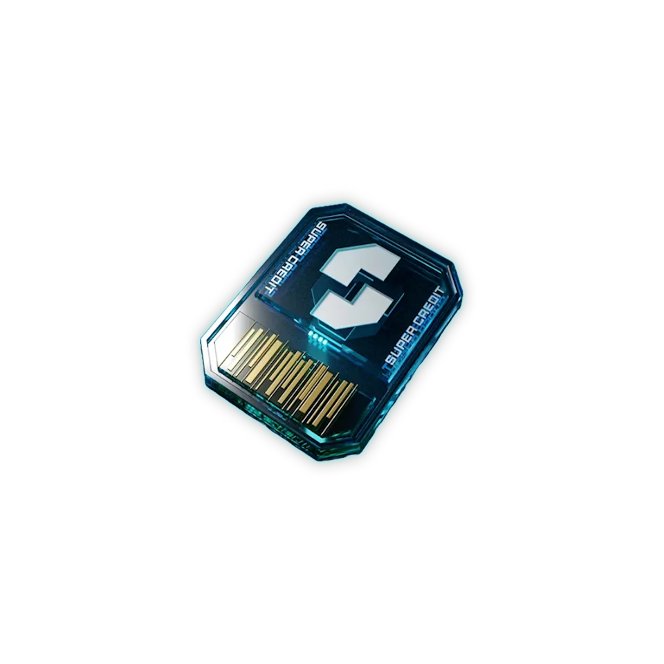 The Super Credits item card as it appears on a Premium Warbond page in Helldivers 2