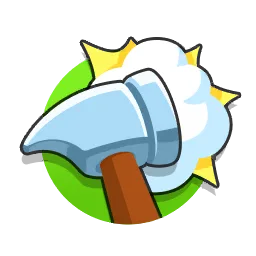Builder's Bash icon: a hammer striking on a green background