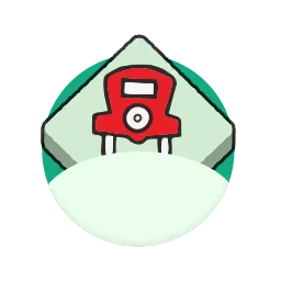 Free Parking icon: a parked car on the corner tile
