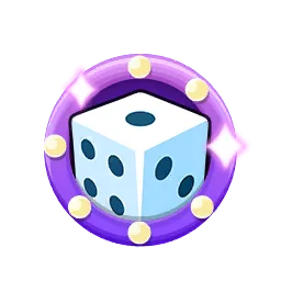 High Roller icon: a white die inside a purple medallion
