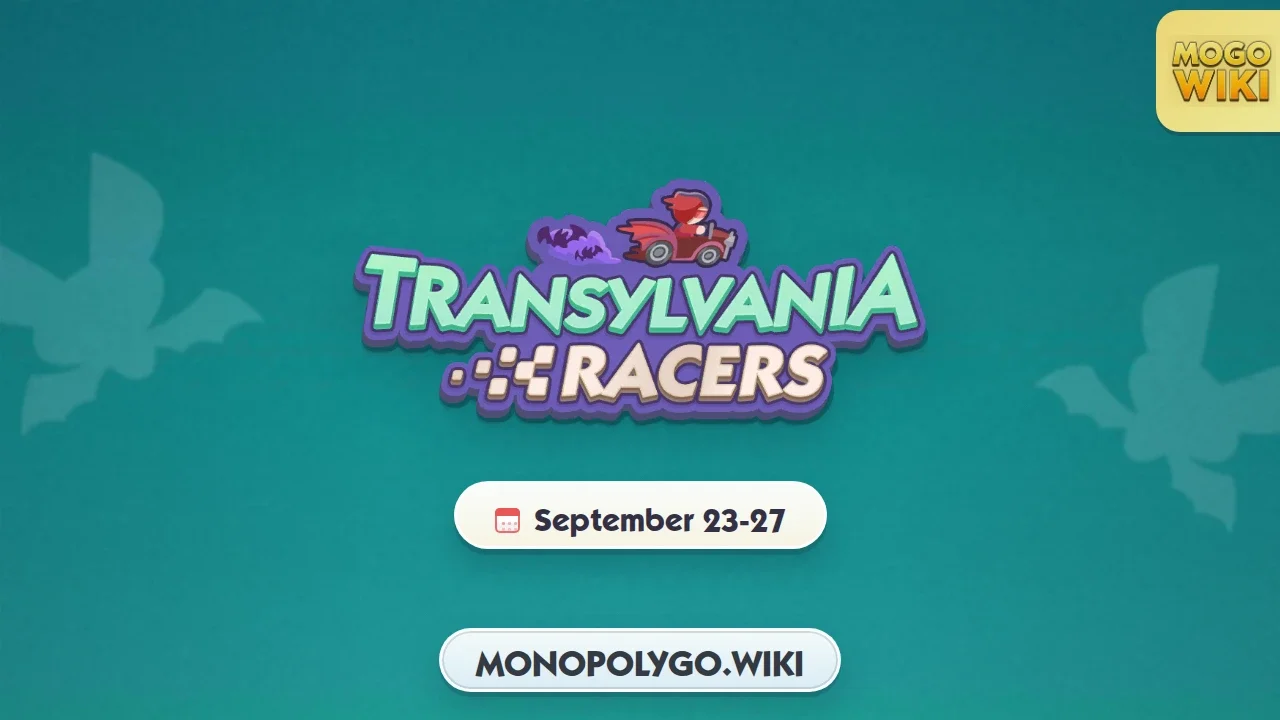 Transylvania Racers banner showing the Tycoon Racers championship artwork for the Monster Mash season