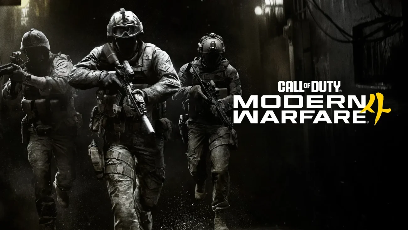 Modern Warfare 4 Standard Edition key art: three soldiers in night gear advancing down a dark alley beside the Call of Duty Modern Warfare 4 logo