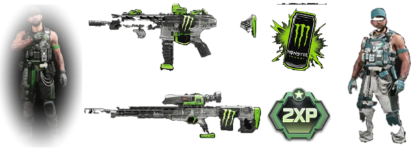 BO7 Monster Energy Codes — Full Set (6 pcs)
