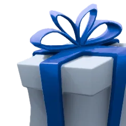 Blue default Gift Box in Fortnite