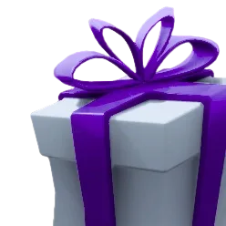 Purple default Gift Box in Fortnite