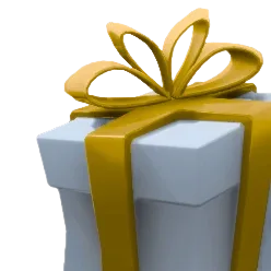 Yellow default Gift Box in Fortnite