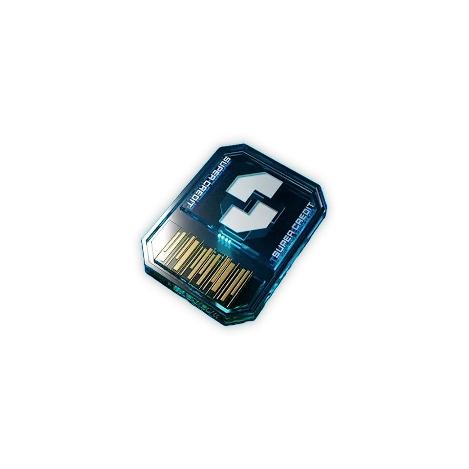 The 100 Super Credits reward tile found on each Premium Warbond page