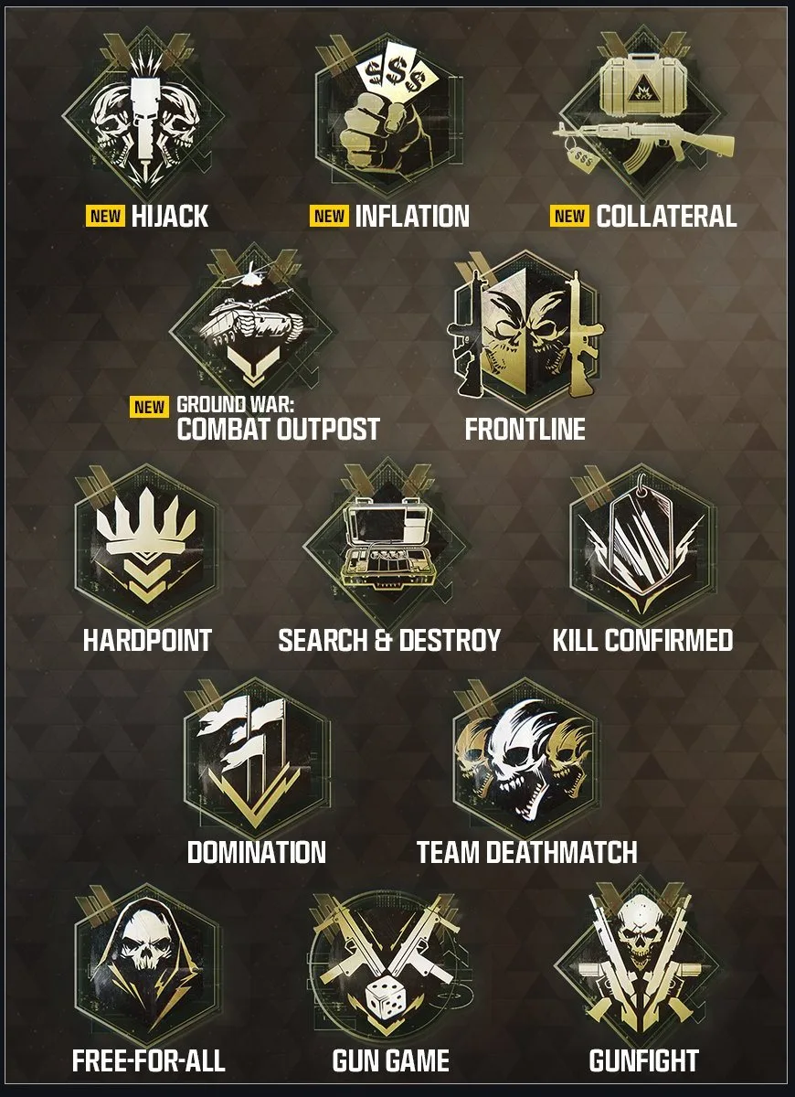 Modern Warfare 4 launch modes: Hijack, Inflation, Collateral, Combat Outpost, Frontline, Hardpoint, Search and Destroy and more